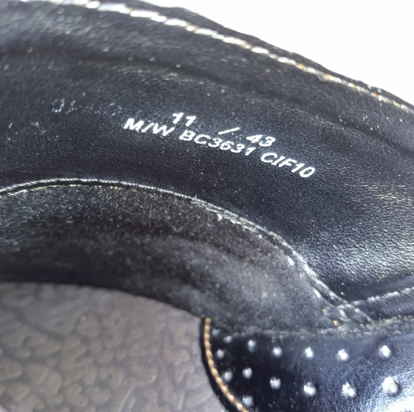 B.O.C. Born Concept Comfort Slip On Black Leather Clogs Mules Women's Size 11 - Picture 11 of 14